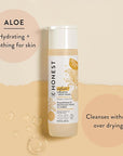 The Honest Company 2-in-1 Cleansing Shampoo + Body Wash | Gentle for Baby | Naturally Derived, Tear-free, Hypoallergenic | Citrus Vanilla Refresh, 18 fl oz