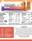 MOSH Variety Pack Keto Protein Bars, High Fiber, Low Carb, Gluten Free, High Protein, Brain Healthy Snack with Ashwagandha, Lion's Mane, 15 Count