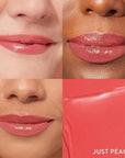 LAURA GELLER NEW YORK Jelly Balm Moisturizing Tinted Lip Balm - Just Peachy - Hydrating Vitamin E - Semi-Shine Finish