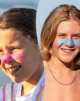 Sun Zapper Zinc Oxide Stick 4 Pack (Beach Pack) - Light Skin Tone, Pink, White, Blue - SPF 50+ Water Resistant for Face & Body, Adults, Kids, 4-Pack Broad Spectrum Sun Block, Made in Australia