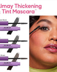 Almay Thickening & Tint Mascara, Instant Soft Full Volume, Conditions & Darkens Natural Lashes Over Time, No Flaking or Clumping, 402 Black, 0.28 fl oz