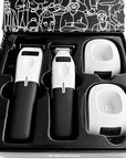 TPOB Play Barber Hair Clippers & Trimmer for Men 7500 RPM with Rubber Grips (White 2 Set)
