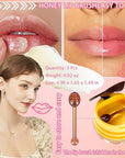2PCS Bee Lip Balm,Hydrating Honey Pot
