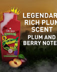 Old Spice Cleansing Body Wash for Men, 3X Defense, 24/7 Shower Fresh with Lasting Scent, 2-in-1 Body & Face Wash, MambaKing with Rich Plum Scent, 24 oz (Pack of 4)