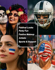 BOBISUKA Purple Face Body Paint Stick, Sports Eye Black for Baseball Football Softball – Waterproof Face Painting for Witch Sorcerer Galaxy Halloween SFX Makeup Cosplay