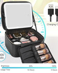 Relavel travel makeup bag with