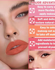 Cream Blush Stick with Brush,Waterproof Blush Makeup,Long Lasting Cherry Pink