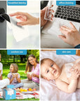 AIDEA Face Towels Disposable-50Ct, Facial Cleansing Wipes for Sensitive Skin, Facial Towelettes for Makeup Removing, Nursing, Travel, Dry Wipes Face Cloths