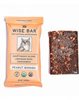 Wise Bar Adaptogen Mushroom Nutrition Bars | Peanut Butter Banana Flavor | 12 Count | Functional Mushrooms and Adaptogens Bar | Organic Nutrition Energy Bars, Vegan, Gluten Free