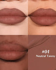 2-IN-1 Lip Liner and Lip Stain, High Pigmented Long Lasting Velvet Lip Tint, Well-Defined Lipliner, Weightless Waterproof Not Animal Tested, Matte Finish Makeup