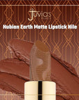 Juvia's Place Nubian Earth Matte Lipstick Nile - Hydrating & Long-lasting, Richly Pigmented Lip Makeup, Creamy Lipstick with Matte Finish, Beauty & Lip Care Product