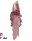 Maybelline Color Sensational Lipstick, Lip Makeup, Cream Finish, Hydrating Lipstick, Nude, Pink, Red, Plum Lip Color, Rosy Risk, 0.15 oz; (Packaging May Vary)