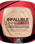 L'Oreal Paris Makeup Infallible Fresh Wear Foundation in a Powder, Up to 24H Wear, Waterproof, Ivory Buff, 0.31 oz.