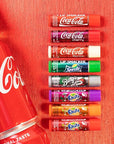 Lip Smacker Coca-Cola Flavored Balm, 8 Count, Flavors Coke, Cherry Vanilla Sprite, Root Beer, Orange Fanta, Grape Strawberry Fanta