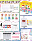 Jcoos Lip Gloss Making Kit, 73PCS Fun Make Your Own Lip Gloss Kit Kids, Beginner, Lipgloss Sets for Girls, DIY Lipstick Set, Moisturizing Lip Oil Base, Gifts for Tween Girls, Teens, Daughters, Women