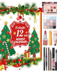 Erinde Makeup Advent Calendar 2025, 12 Days Christmas Gift Makeup Set for Teen Girls & Women, 2025 Xmas Holiday Countdown Calendar Beauty & Cosmetics Holiday Surprise Make Up Gift Kits for Women