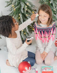 Luna Star Klee Deluxe Holiday Makeup Kit for Kids, Tweens and Teens. Non-Toxic and Kid-Friendly. Made in USA. (Holly Cuddles)
