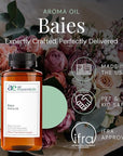 Baies Aroma Oil, Essential Oils Blend for Diffusers & Scent Machines, Floral Bouquet with Blackcurrant & Citrus Accents, Aromatherapy, Cold Air Diffuser Compatible, 300 mL