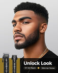 GLAKER Hair Clippers for Men Professional, Cordless Clippers for Hair Cutting, Mens Bear Trimmer, Electric Razor Barber Clippers Hair Trimmer, Gifts for Men (Black)