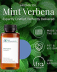 Mint Verbena Aroma Oil, Essential Oils Blend for Diffusers & Scent Machines, Citrus Charm & Minty Undertones, Aromatherapy, Cold Air Diffuser Compatible, 300 mL