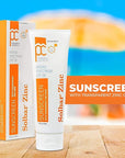 SOLBAR Sunscreen Zinc Unscented Transparent Cream SPF 38, 4 oz