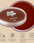 Blue Squid PRO Face Paint - Professional Water Based Single Cake Facepaint & Body Paints - SFX Makeup, Kids Adults Face Painting for Costume, Halloween, Cosplay - Classic Brown 30g / 1oz