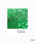 Hemway Eco Friendly Biodegradable Glitter 100g / 3.5oz Bio Cosmetic Safe Sparkle Vegan for Face, Eyeshadow, Body, Hair, Nail and Festival Makeup - Extra Chunky (1/24" 0.040" 1mm) - Emerald Green