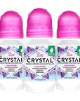 CRYSTAL BODY DEODORANT Roll-On - Unscented Susan G Komen (2.25 fl oz) - 3 Pack - Packaging May Vary