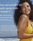 Supergoop! PLAY Antioxidant Body Mist w/ Vitamin C, 3 fl oz - SPF 50 PA++++ Broad Spectrum Sunscreen - Body Spray for Sensitive Skin - Clean Ingredients - Great for Active Days