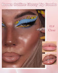 Brown Peel Off Lip Liner Stain & Clear Lip