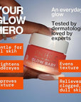 Pacifica Glow Baby Brightening Eye Cream – Vitamin C Under Eye Cream for Dark Circles & Puffiness, Caffeine-Infused Eye Brightener for Tired Eyes Fragrance-Free 0.5 oz Clean Vegan Dermatologist Tested