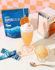 Nello Supercalm Powdered Drink Mix, Cortisol Reducer* and Sleep Aid Supplement, L Theanine, Ksm-66 Ashwagandha, Magnesium Glycinate, Vitamin D 3, No Sugar, Non GMO, On The Go, 20 Ct, Orange Creamsicle