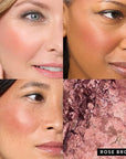 LAURA GELLER NEW YORK Baked Blush-n-Bronze Marbleized 2-in-1 Sculpting Bronzer Blush - Rose Bronze - Contour Face with a Radiant Flush