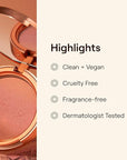 Live Tinted Huebeam Gradient Blushing Bronzer - Lightweight, Highly-Pigmented, Buildable & Blendable - Sunkissed, Glowy, Even Toned Skin Face Blush and Bronzer - Sahara Sunset