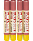 Burt's Bee's Lip Shimmer, Peony - 0.09 Ounces each (Value Pack of 4)
