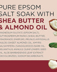 Dr Teal's Pure Epsom Salt, Shea Butter & Almond, 3 lbs (Pack of 4)