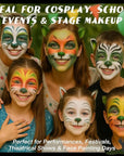 BOBISUKA Green Face & Body Paint Stick Water-Based Washable Face Paint Makeup Stick for Halloween Zombie, Witch, Hulk, Goblin, Hunting, Camo, Cosplay, SFX, Sports Eye Black & Costume Party