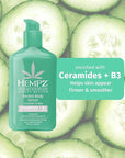 Hempz Cucumber & Aloe Body Serum with Ceramides, Light weight, Fast Absorbing, Gel Cream & B3 8.5 fl.oz.