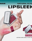 BRAYE Lipsleek Lip Balm, Monochromatic Cream Blush 2-in-1