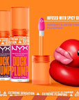 NYX PROFESSIONAL MAKEUP Duck Plump High Pigment Plumping Lip Gloss with Spicy Ginger, Vegan Lip Makeup - Wine Not ( Reddish Brown)