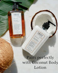 C.O. Bigelow Hand Wash, Coconut, No. 1529 - Village Perfumer Moisturizing Hand Wash for Bathroom & Kitchen with Aloe Vera, 10 fl oz, Pack of 2
