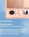 COVERGIRL - Eye Enhancers 4-Kit Eyeshadow, silky, sheer formula, double ended applicator, 100% Cruelty-free