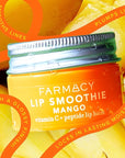 Farmacy Peptide Lip Smoothie - Hydrating Lip Balm with Vitamin C to Visibly Plump & Smooth Lines - Nourishing Treatment with a High-Gloss Finish - Mango (10g)