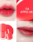 Amuse SEOUL BEBE TINT - 04 APPLE LIKE | 24-hour Long-lasting Lip Stain, Plumping, Hydrating, Moisturizing, No Peel Off, Lip Care, Treatment, Non Sticky, Korean Lip Tint for Dry Lips