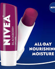 NIVEA Lip Balm, Blackberry Flavored Tinted