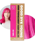 Good Dye Young Semi-Permanent Hair Color, Vegan and Cruelty-Free Pink Hair Dye, Last up to 24 Washes, Non-Damaging Conditioning Hair Color (5FL OZ, Ex Girl)