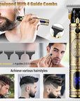 Professional Hair Trimmer Hair Clippers for Men, Nose Hair Trimmer Men's Shaver Set,Cordless T-Blade Beard Trimmer Barber Clippers,Electric Foil Shavers Razor for Men Haircutting Kit