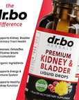 Kidney Support Supplement Bladder Health - Organic Kidney Bladder Supplements Drops Juniper Berry Cleavers Dandelion - Renal Kidney Cleanse Detox Urinary Tract Herbal Bladder Support Flush Kidneys 1oz