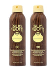 Sun Bum Original SPF 30 Sunscreen Body Spray - Broad Spectrum Moisturizing Sunscreen with Vitamin E - Hawaii 104 Act Compliant (Made without Octinoxate & Oxybenzone) - 6 oz (Pack of 2)