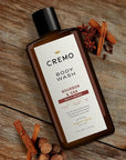Cremo Body Wash Men, A Sophisticated Blend of Distillers Spice, Fine Bourbon and White Oak, 16 Fl Oz